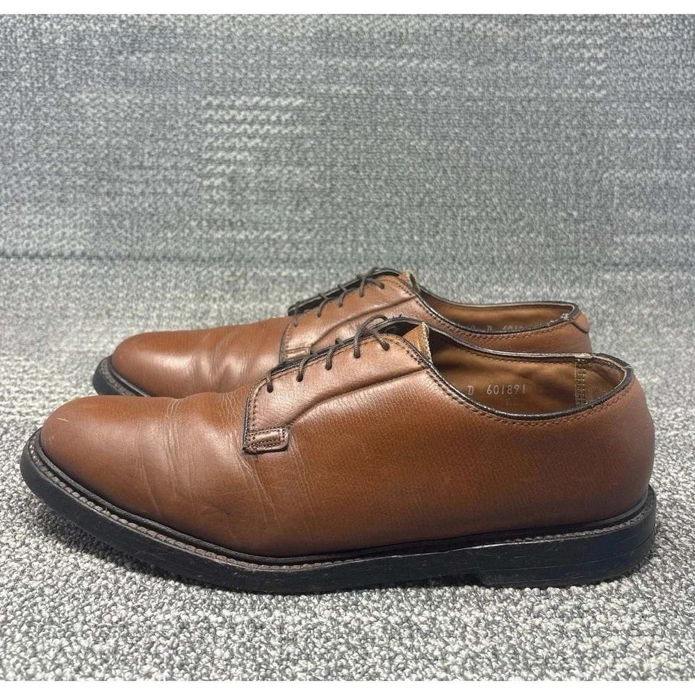 Vintage Florsheim Imperial 93603 Kenmoor Mens 10 D Brown Leather V-Cleat Shoes